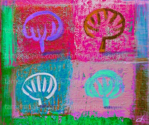 Four seasons in one day
Lying in the depths of your imagination,  Weather that is extremely variable and inconsistent, Crowded House, Four Seasons in a Day, Abstract Art by Tamara Rigishvili