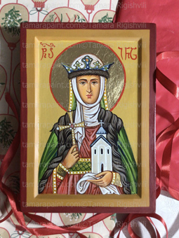 Saint Ina is a fifth century Welsh saint and a member of the royal house of Gwynedd, St. Ina was the daughter of Ceredig ab Cunedda Wledig c. 420–453, and a granddaughter of Cunedda Wledig,St Ina is the patron of the Church of Saint Ina in Llanina near New Quay, Ceredigion, St. Ina Road in Heath, Cardiff takes its name after Saint Ina and is among a group of roads named after various Celtic saints, by Icon Painter Tamara Rigishvili